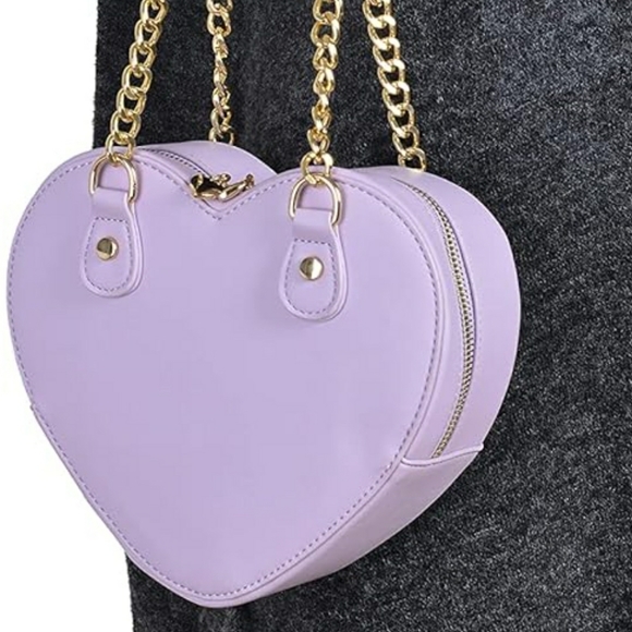 NWT Hot Pink Heart Purse Faux Leather Halloween Costume: Barbie Bag - Picture 9 of 9